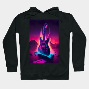 Cool Guitar Cyber Future Style Hoodie